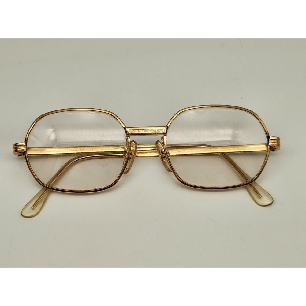 Vintage Gold Frame Morel Adensco Desiree 68-50 Made In France Eyeglasses Frame